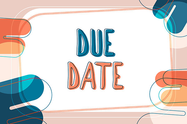 due date graphic